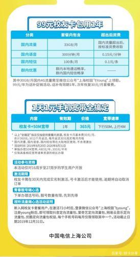 上海电信校园卡99包年：超值套餐，畅享精彩！