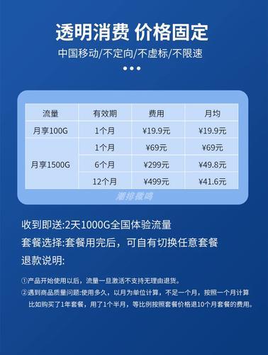 2024年移动宽带价格表：速率、资费一览