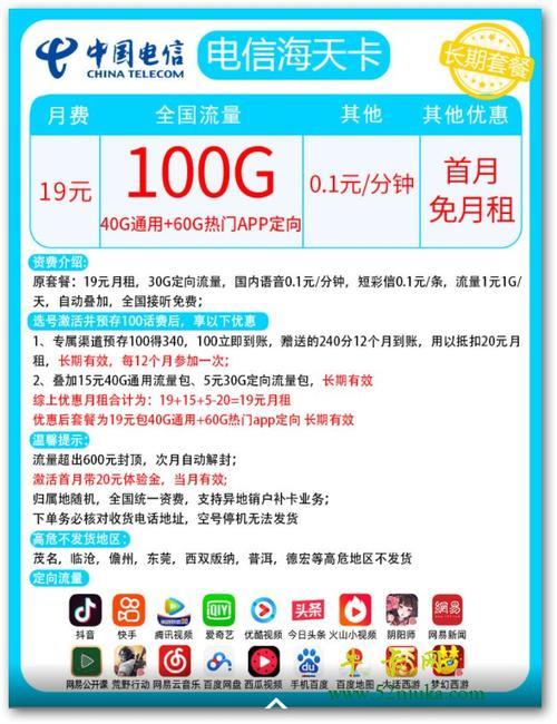 电信新卡套餐推荐:2024年最新版