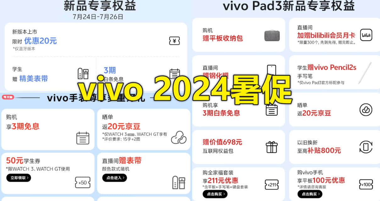 学生暑期促销!2024年7月 vivo IoT 教育优惠活动