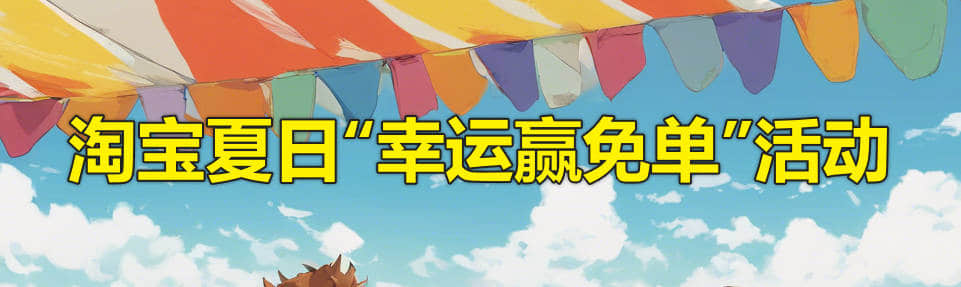 淘宝暑期(2024年7月-8月)幸运赢免单活动：时间与玩法全解析
