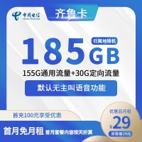 【探索电信齐鲁卡】29元/月,开启155G超值流量之旅!